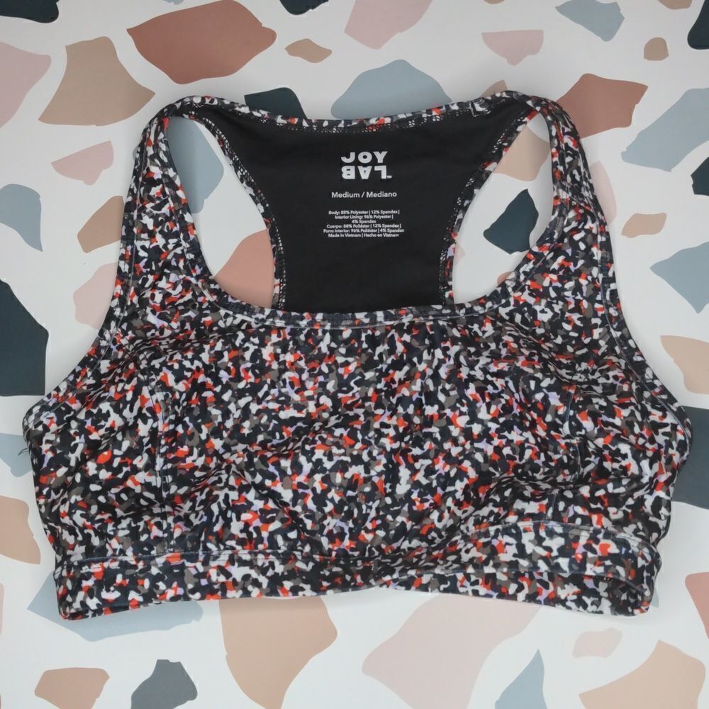 ‎Joy Lab Printed Sports Bra size Medium